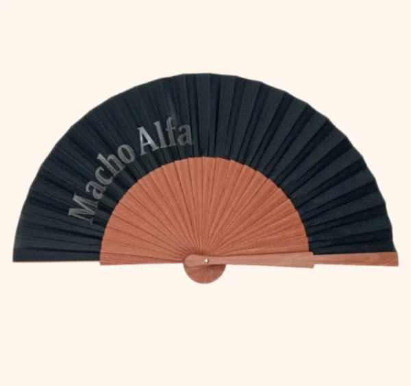 Abanico Macho Alfa Negro
