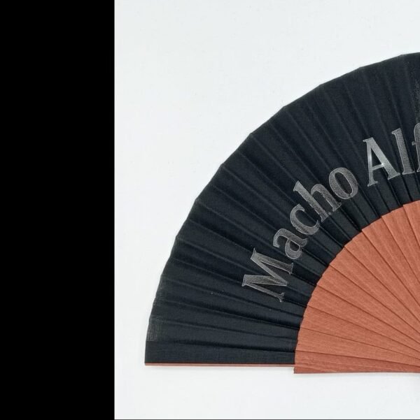 Abanico Macho Alfa Negro